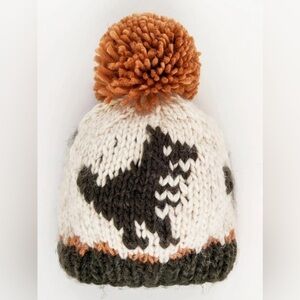 NWT SpearmintLove Huggalugs T-Rex Loden Green Knit Pom Hat Medium